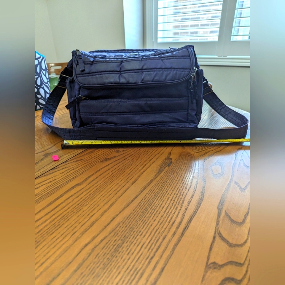 Lug Hula Hoop Diaper Tote Bag. Purple. 15x 12 x 4